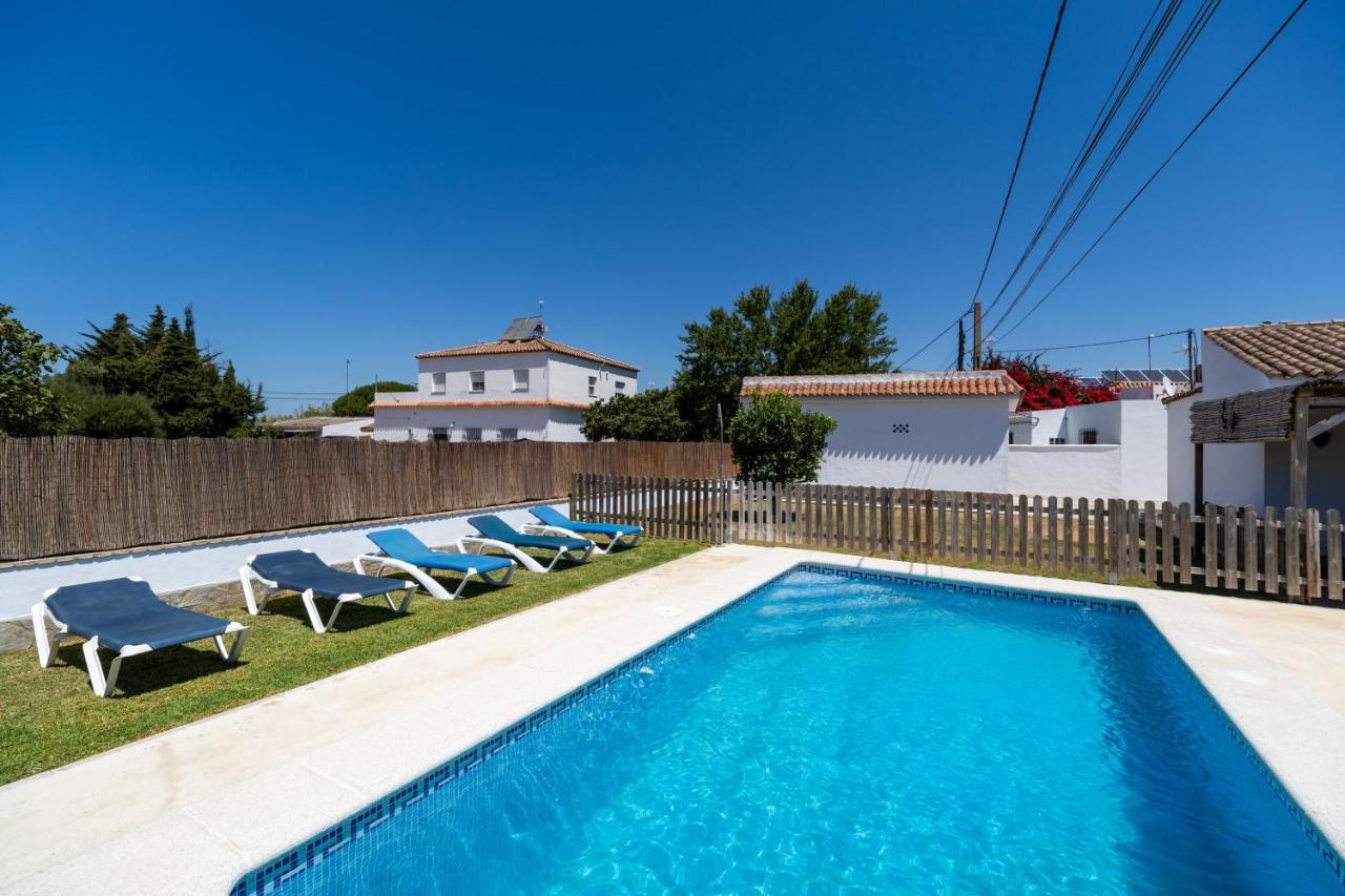Casa Carlos Con Piscina Privada En Conil Conil De La Frontera Bagian luar foto