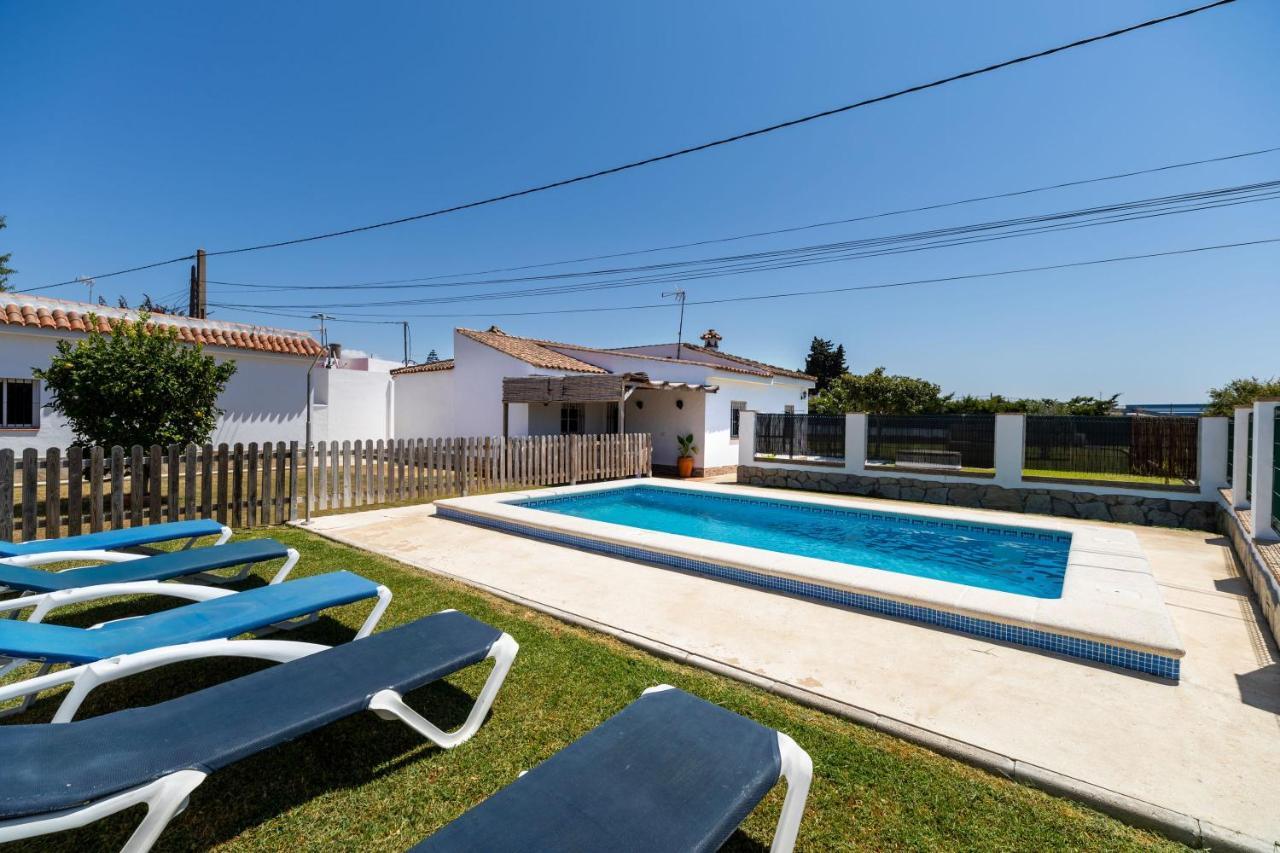 Casa Carlos Con Piscina Privada En Conil Conil De La Frontera Bagian luar foto